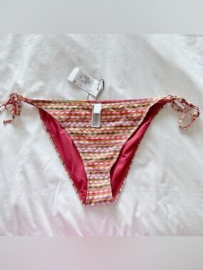 Primark Multi colour side tie bikini bottoms size 16 US swimsuit bathing suit